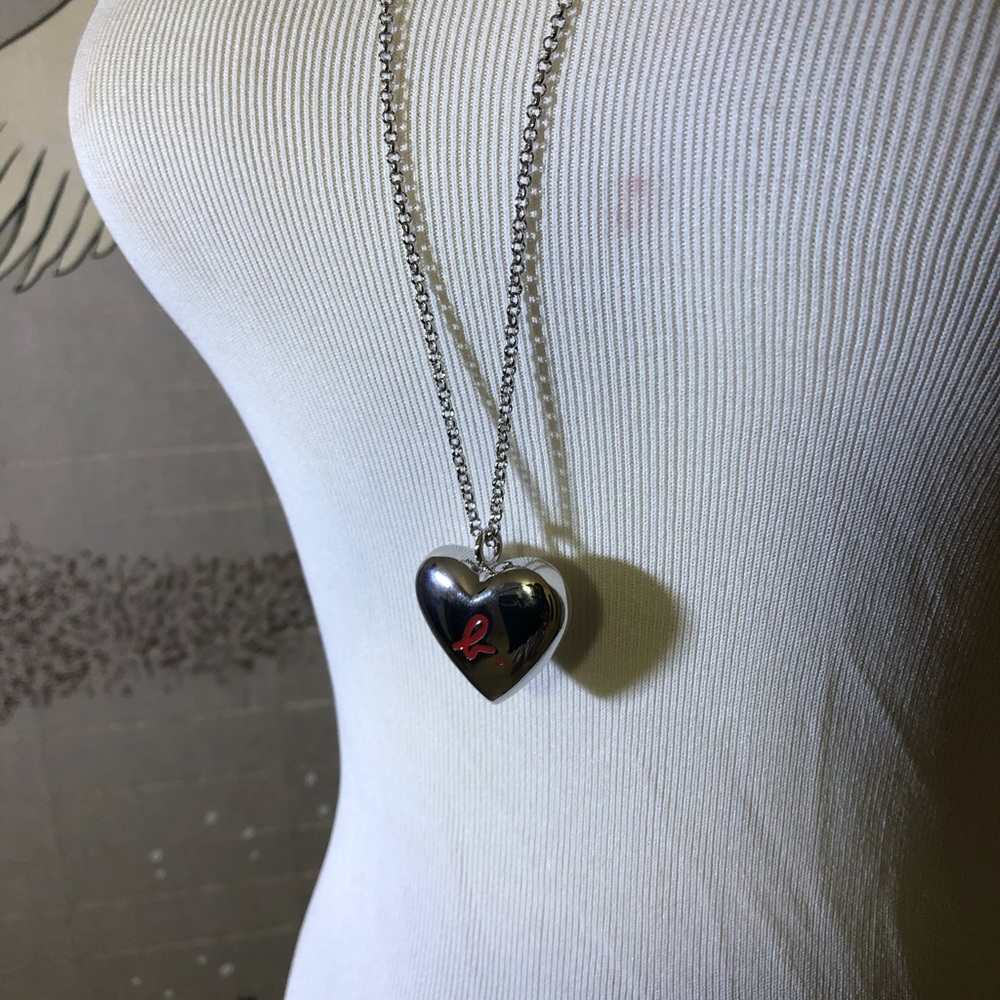 Agnes B heart shape necklace.